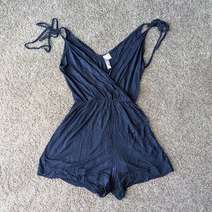 Navy Romper